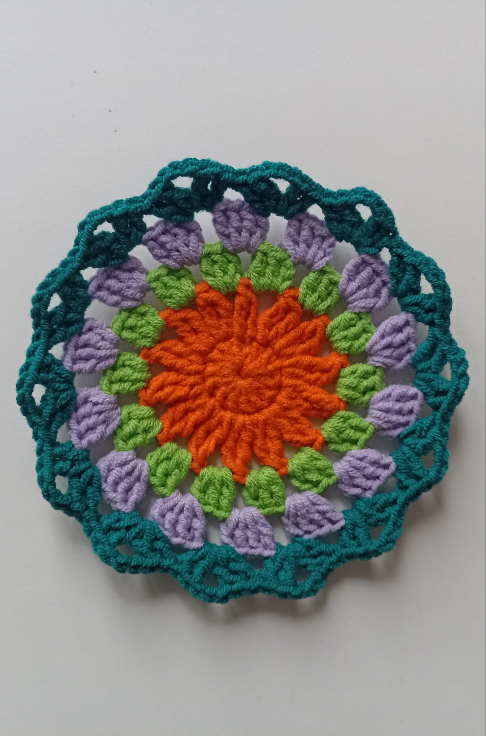 Crochet Mandala Coaster Set, Knitted Coaster