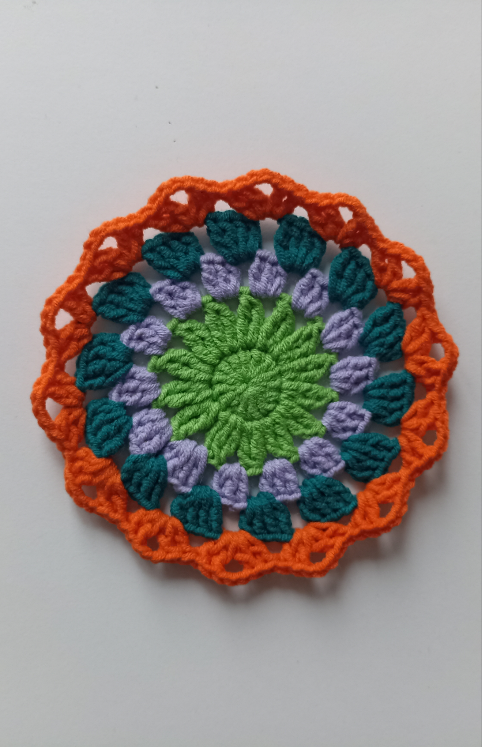 Crochet Mandala Coaster Set, Knitted Coaster