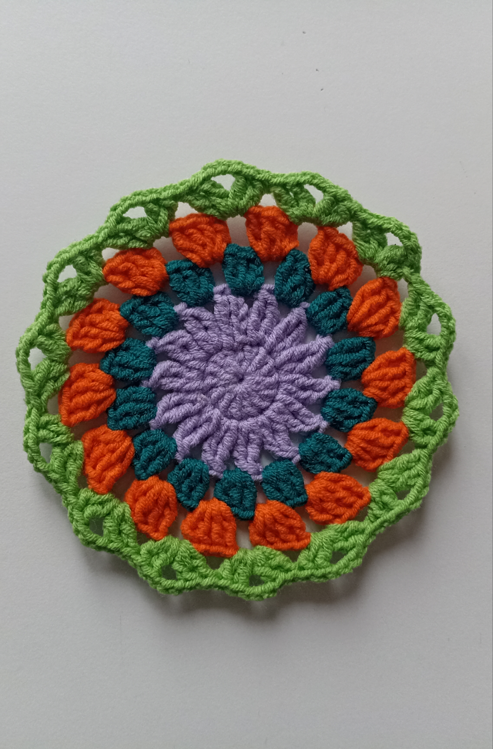 Crochet Mandala Coaster Set, Knitted Coaster
