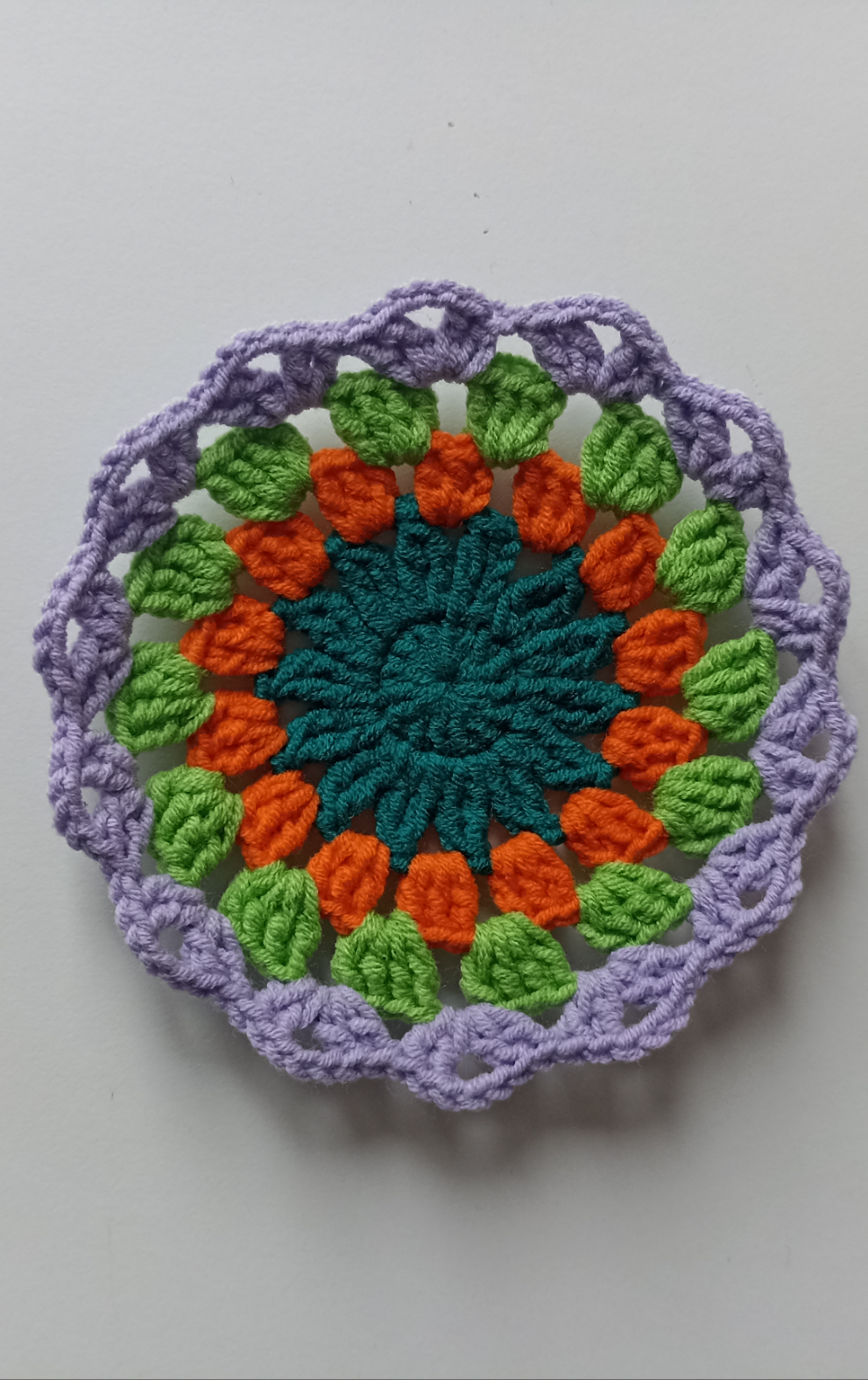 Crochet Mandala Coaster Set, Knitted Coaster
