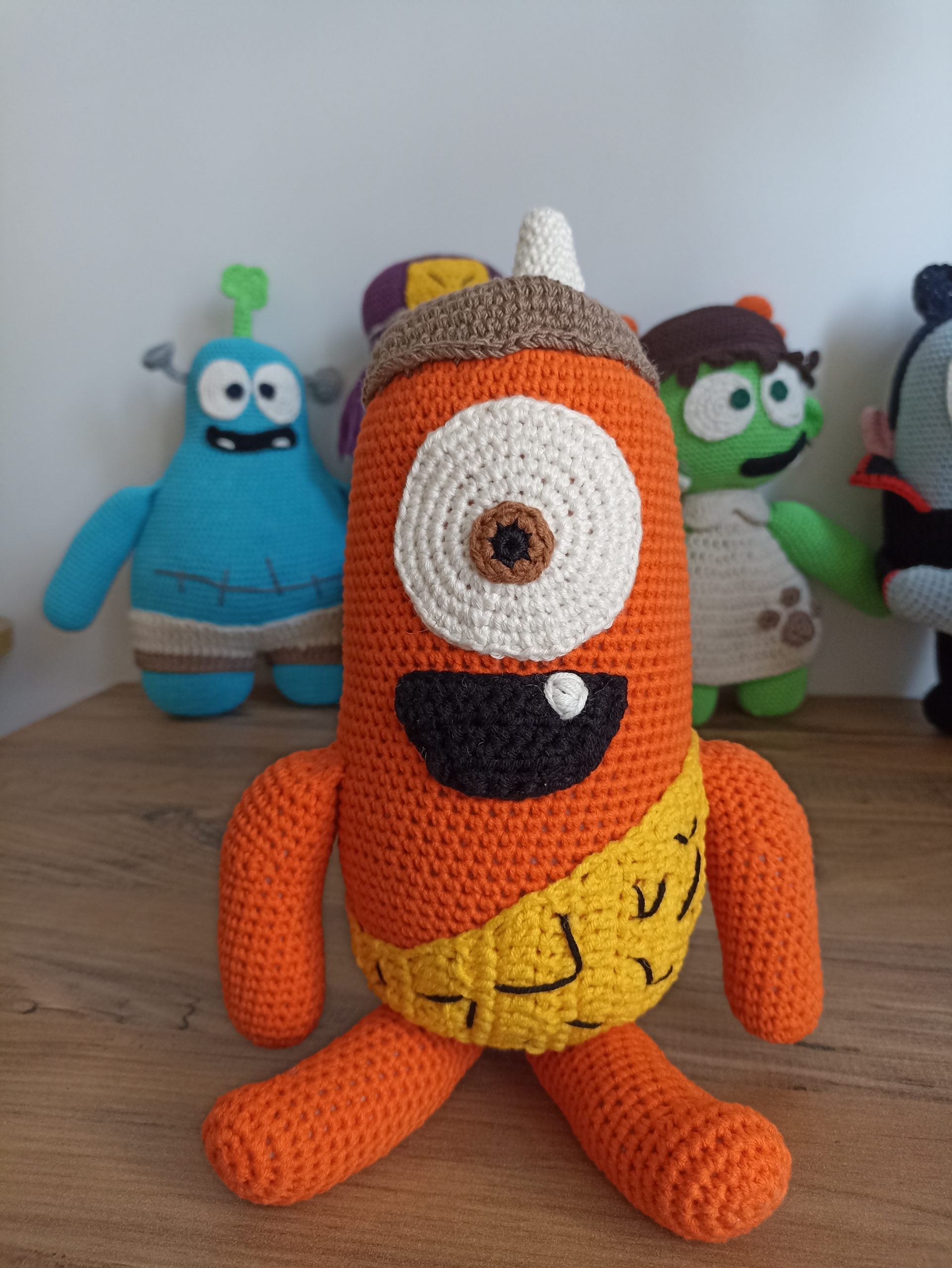 Spookiz Kebi Amigurumi Oyuncak 30 cm / 15 cm