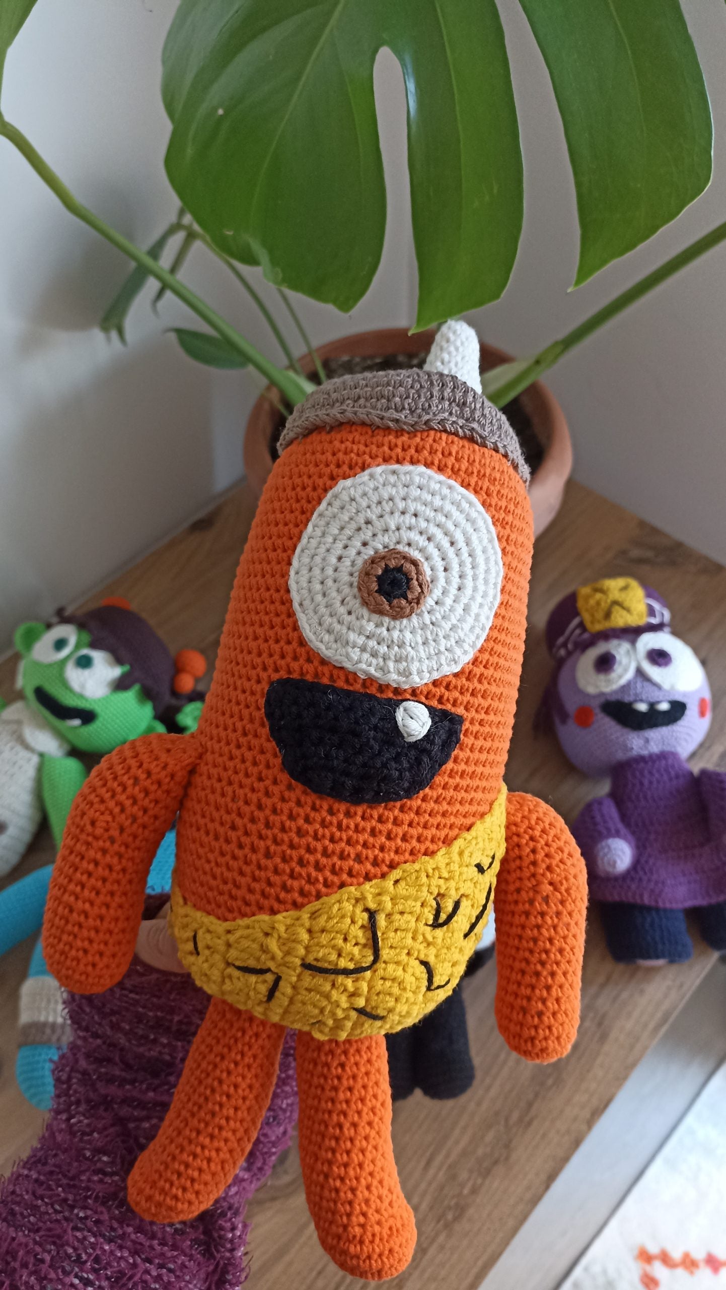 Spookiz Kebi Amigurumi Oyuncak 30 cm / 15 cm