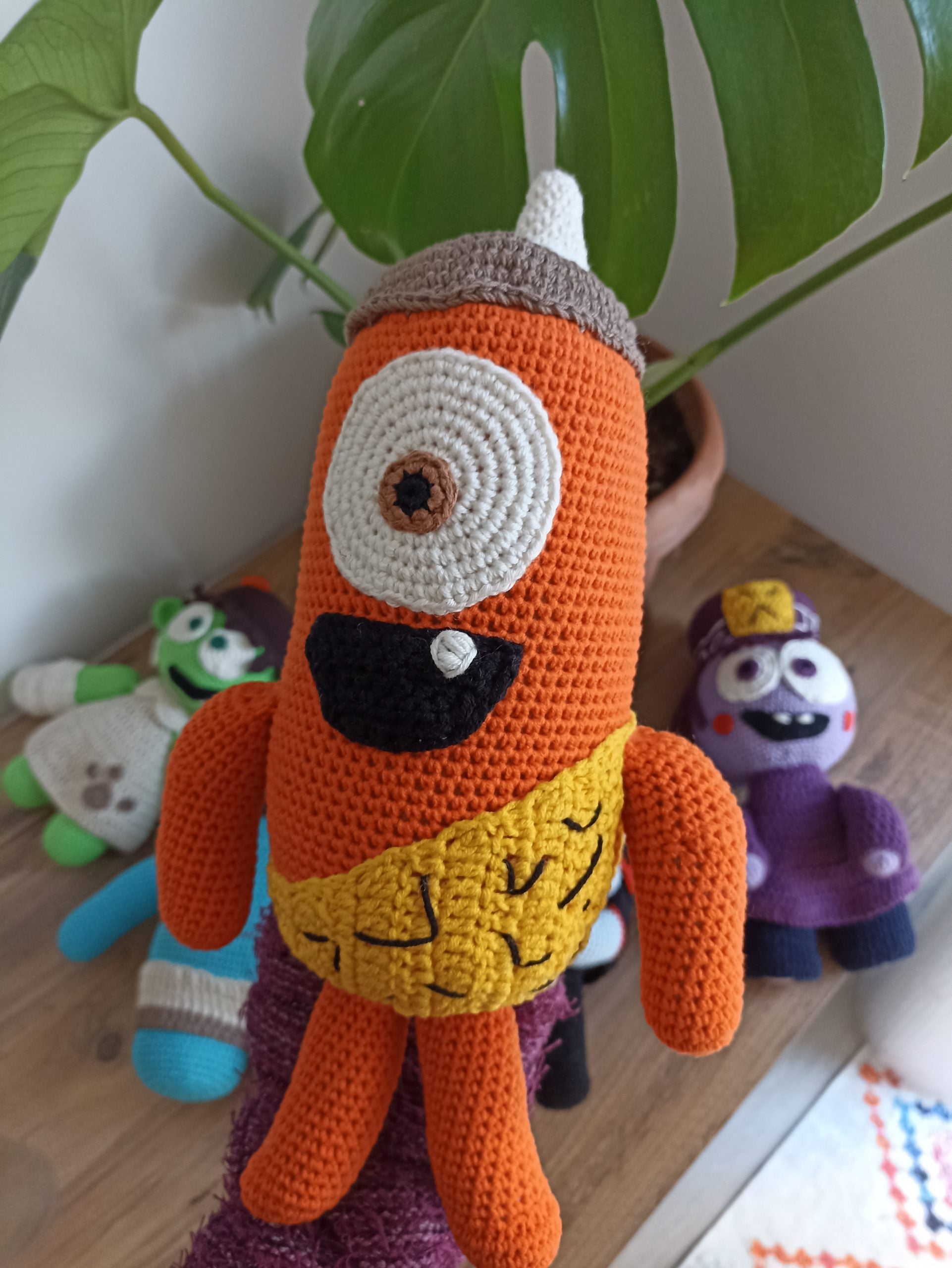 Spookiz Kebi Amigurumi Oyuncak 30 cm / 15 cm