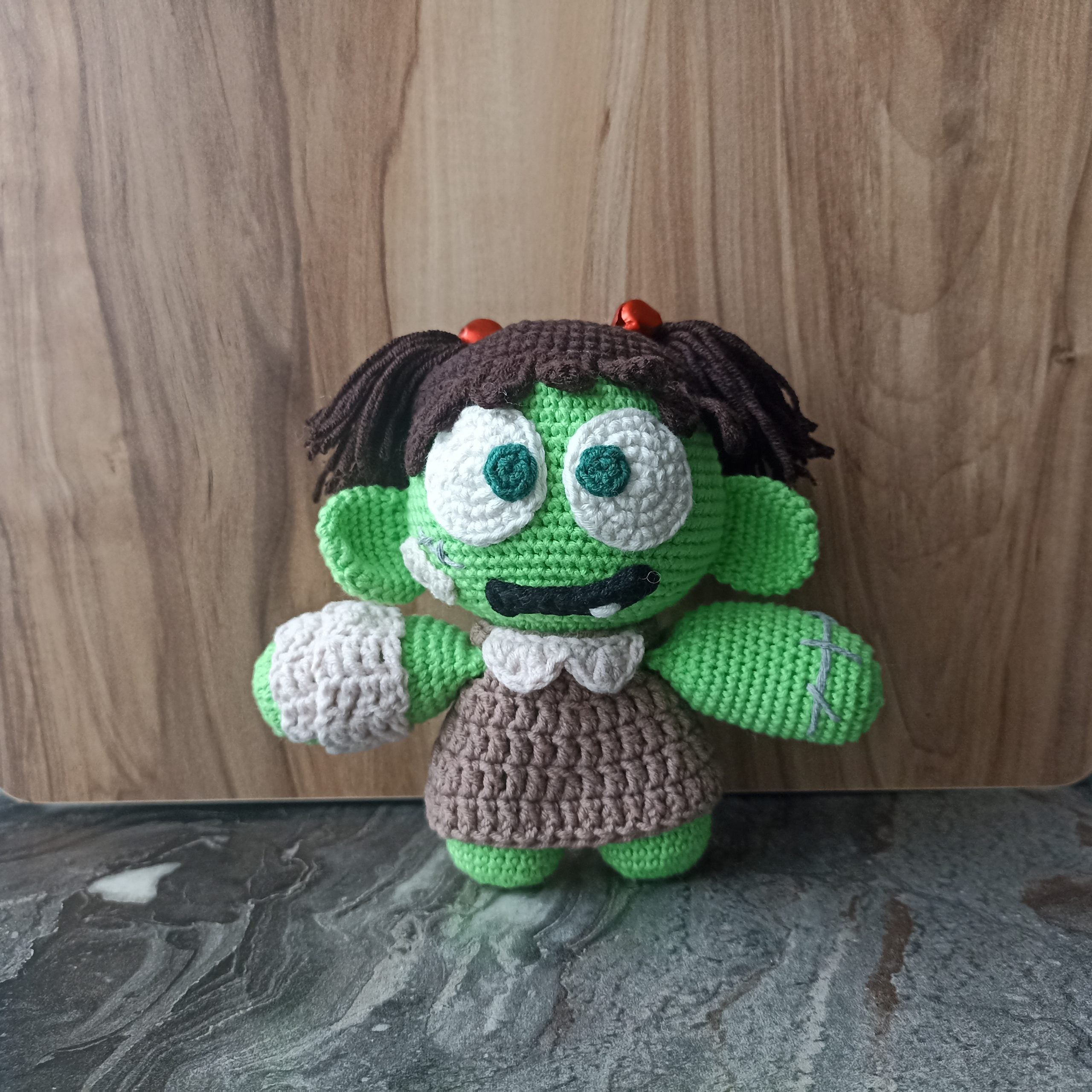 Spookiz Zizi Amigurumi Oyuncak 30 cm / 15 cm