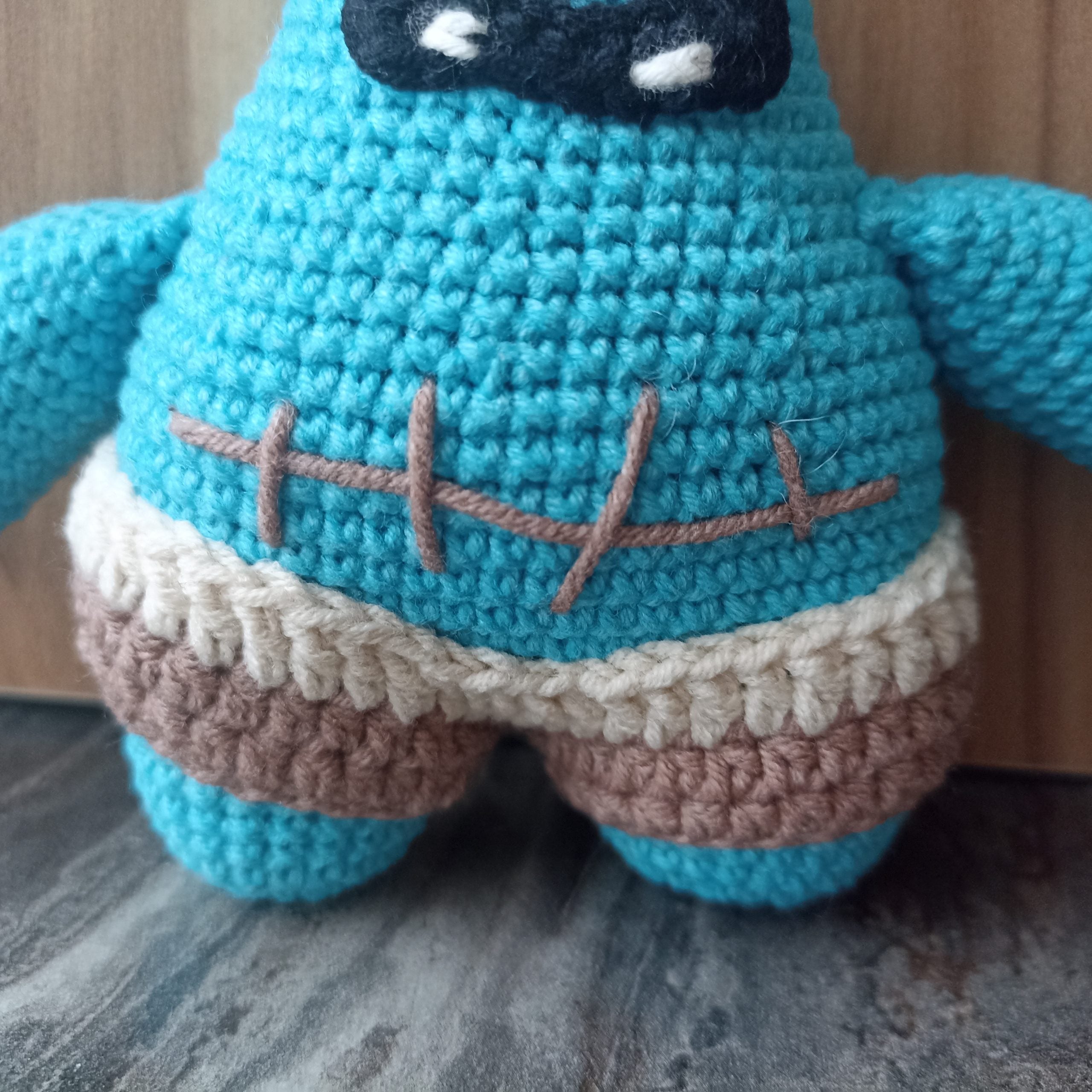 Spookiz Frankie Amigurumi Oyuncak 30 cm / 15 cm