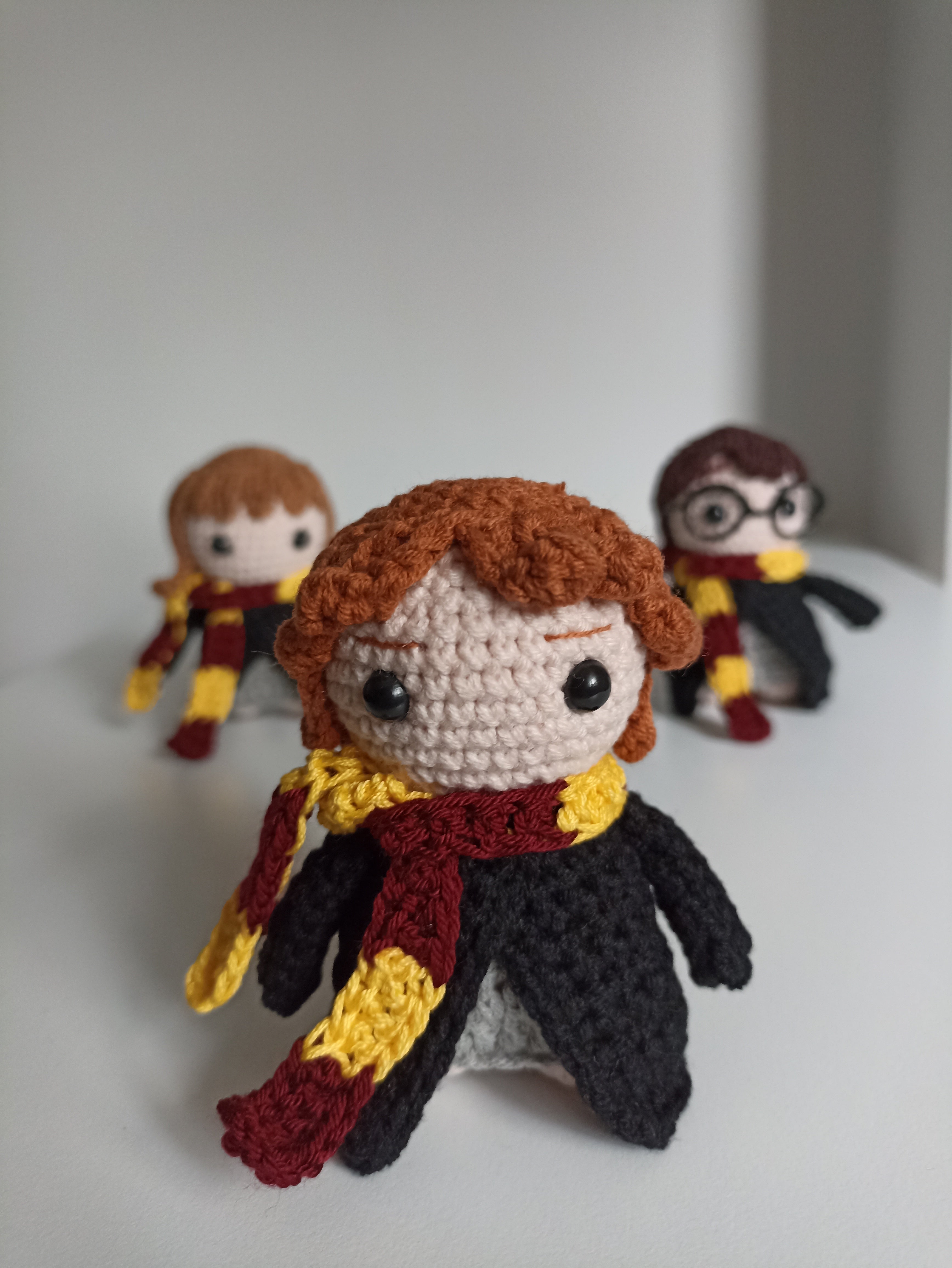 Ron Weasley Amigurumi Anahtarlık / Biblo / Örgü Ron Weasley