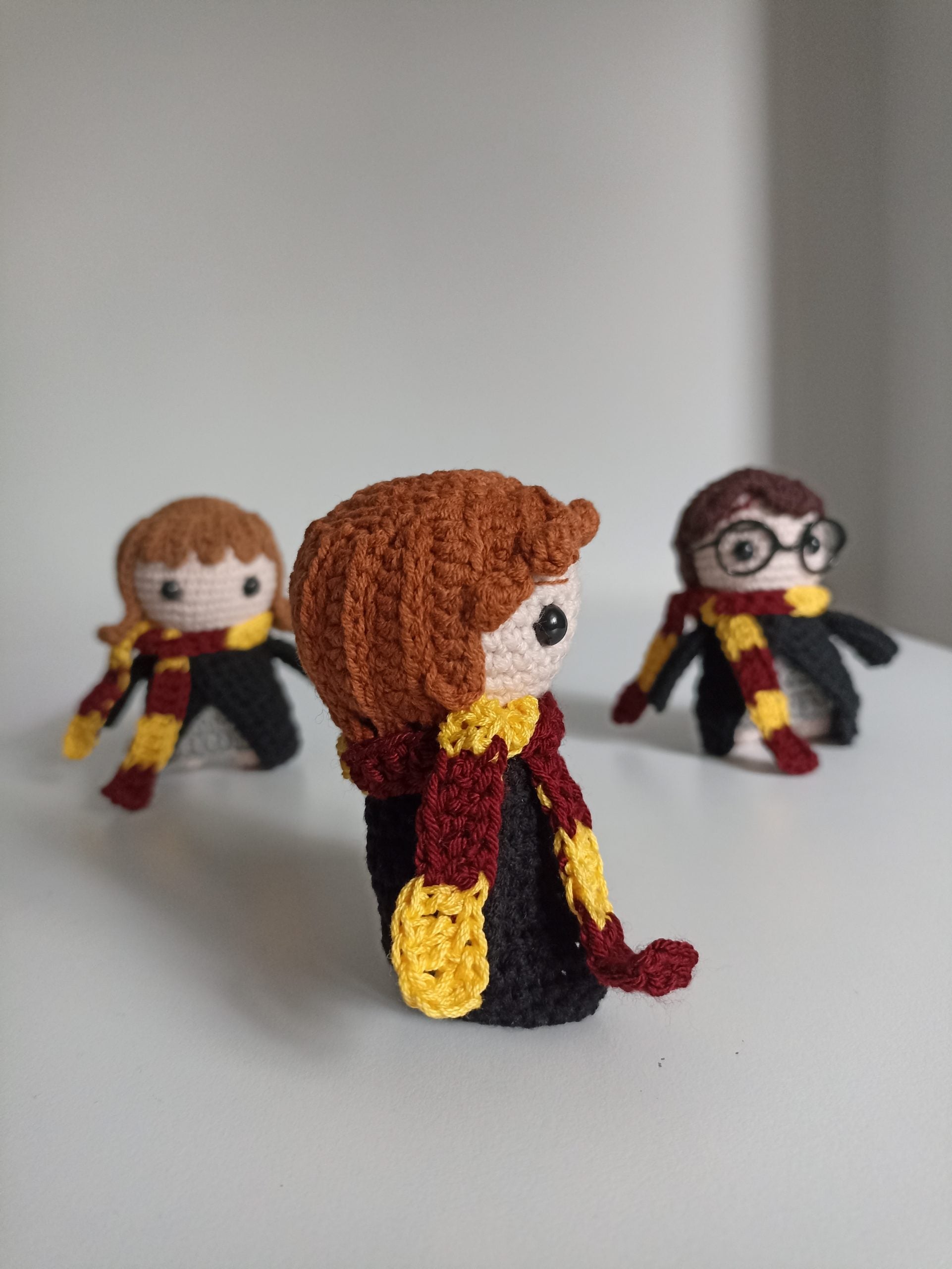 Harry Potter Amigurumi Anahtarlık 3'lü Set / Örgü Biblo Harry Potter
