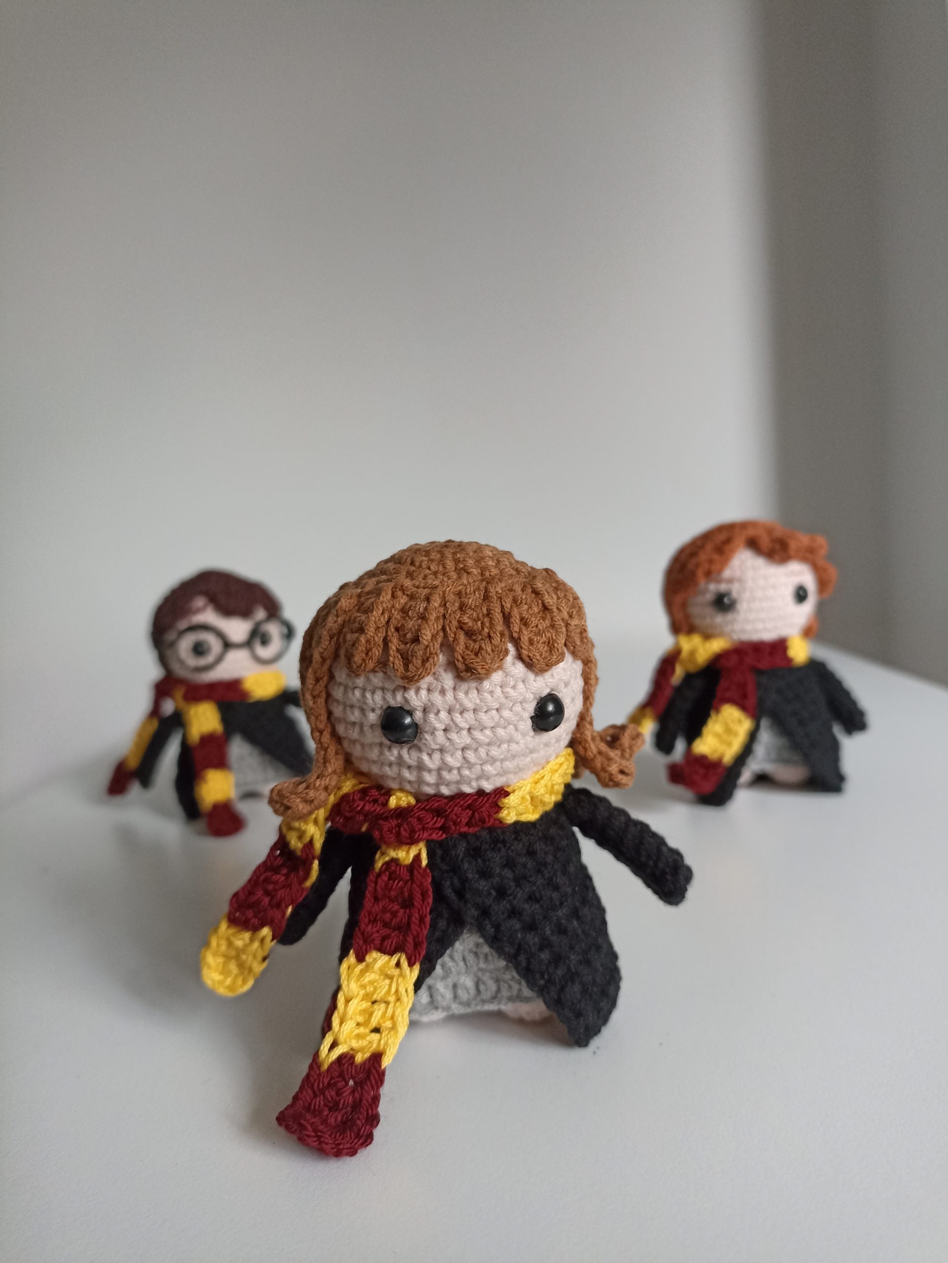 Harry Potter Amigurumi Anahtarlık 3'lü Set / Örgü Biblo Harry Potter