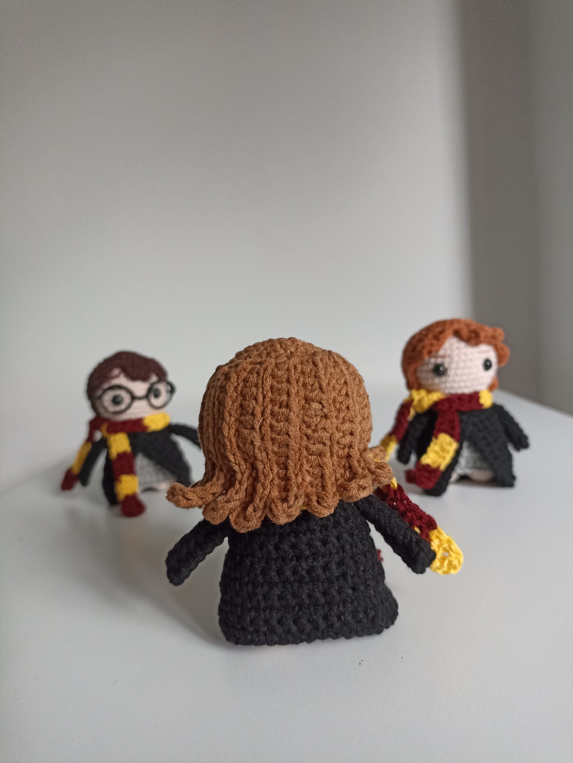 Harry Potter Amigurumi Anahtarlık 3'lü Set / Örgü Biblo Harry Potter