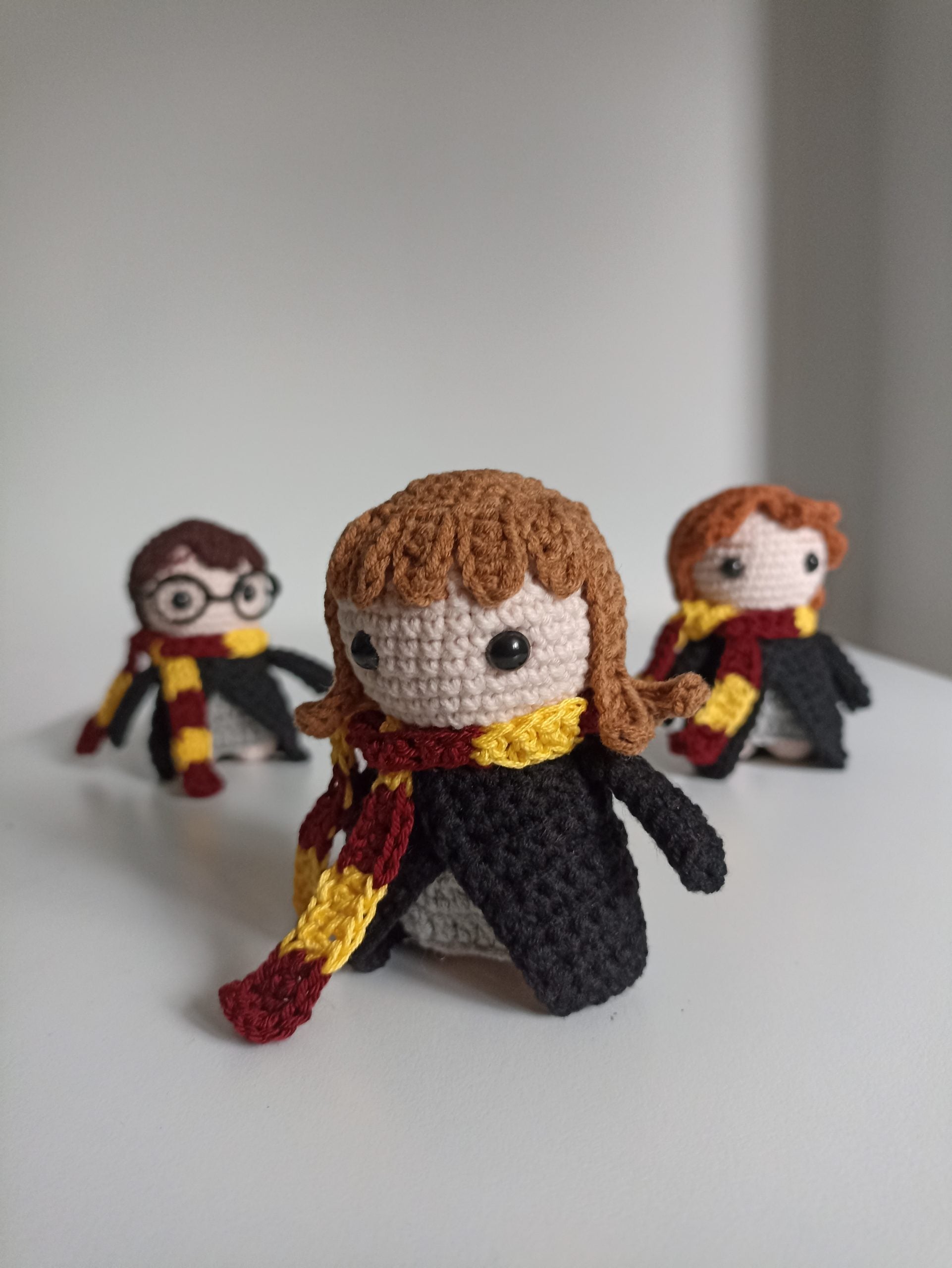 Harry Potter Amigurumi Anahtarlık 3'lü Set / Örgü Biblo Harry Potter