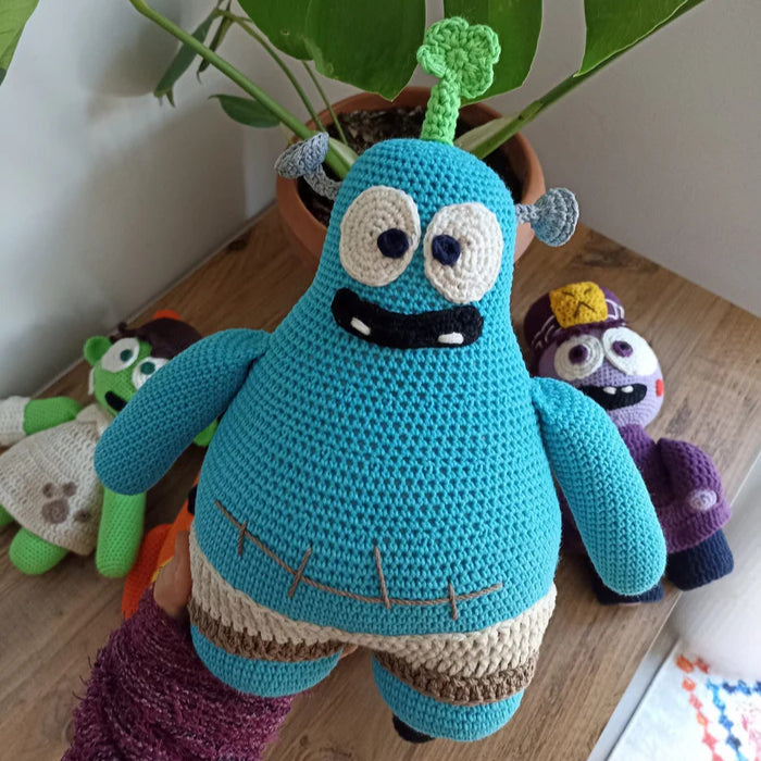 Spookiz Frankie Amigurumi Oyuncak 30 cm / 15 cm