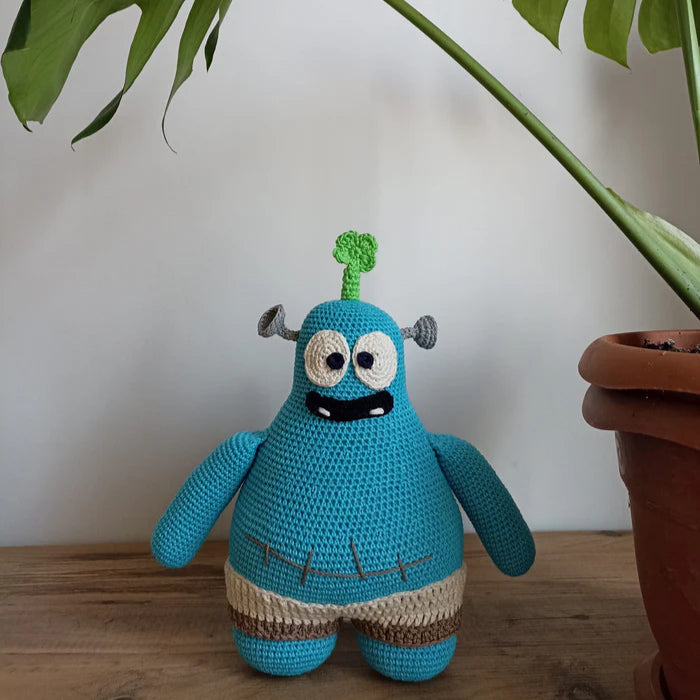 Spookiz Frankie Amigurumi Oyuncak 30 cm / 15 cm