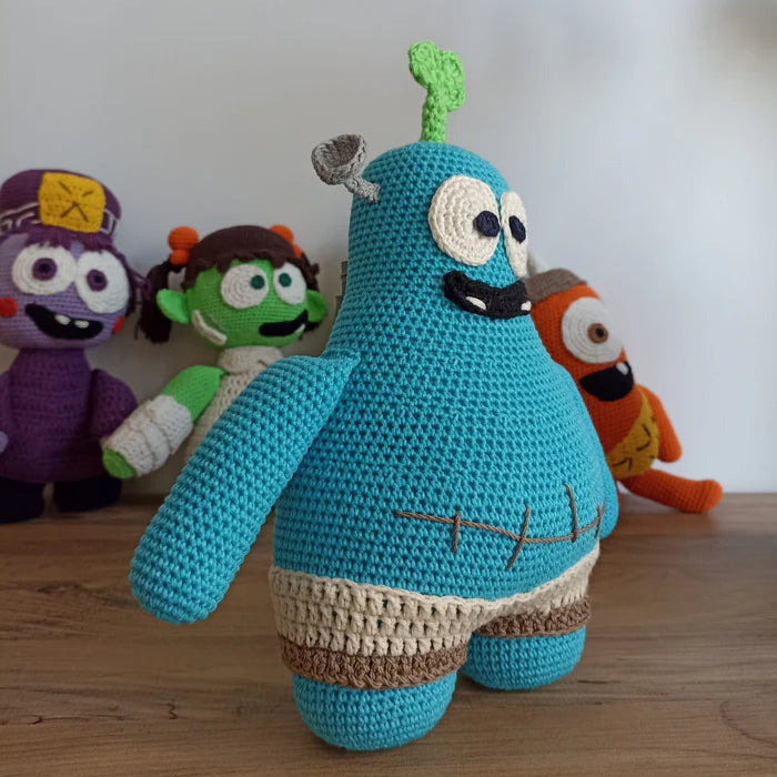 Spookiz Frankie Amigurumi Oyuncak 30 cm / 15 cm