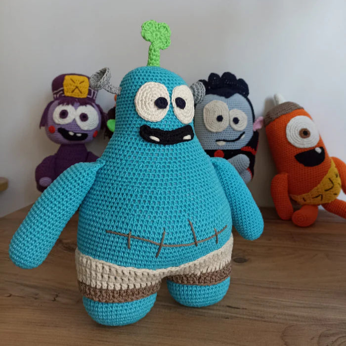 Spookiz Frankie Amigurumi Oyuncak 30 cm / 15 cm