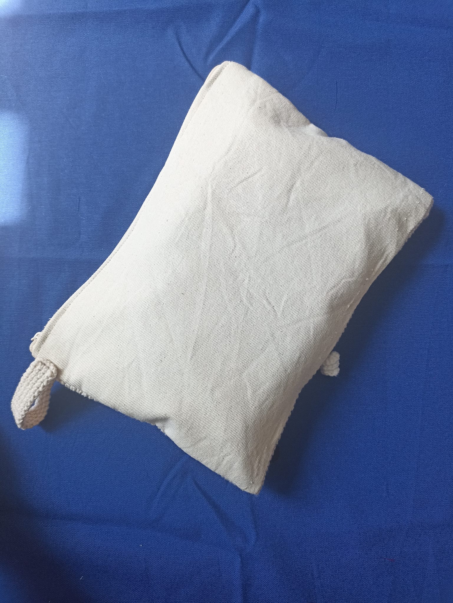 Kedili Örgü Makyaj Çantası/Kalemlik/Tablet Çantası
