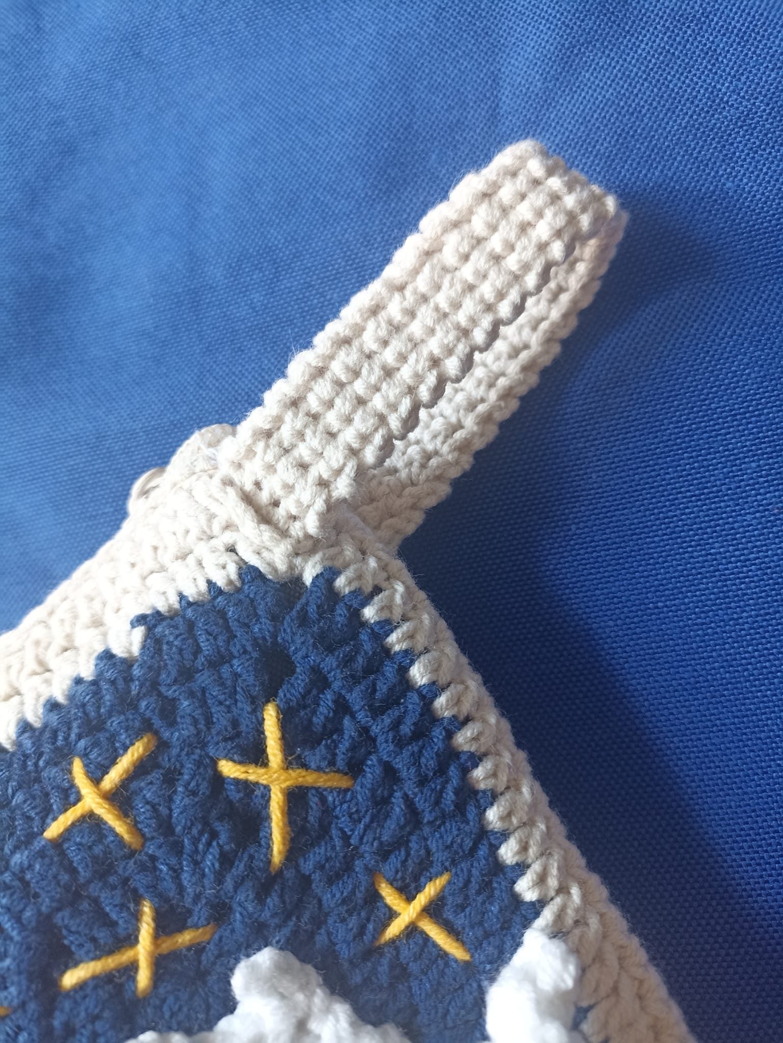 Kedili Örgü Makyaj Çantası/Kalemlik/Tablet Çantası - Kedi Motifli Makyaj Çantası