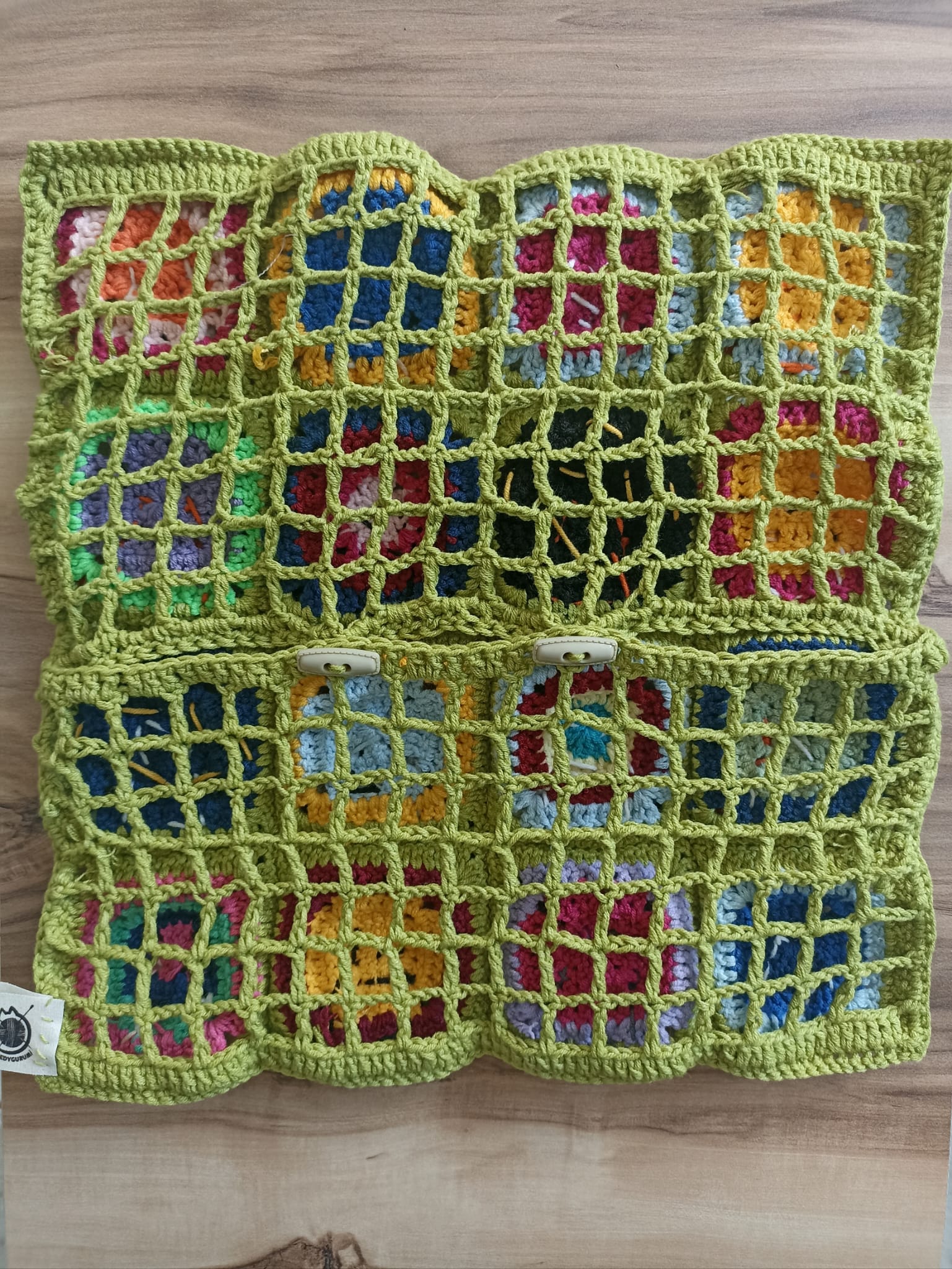 Cat Motif Crochet Cushion Cover, Cat Pillow Case