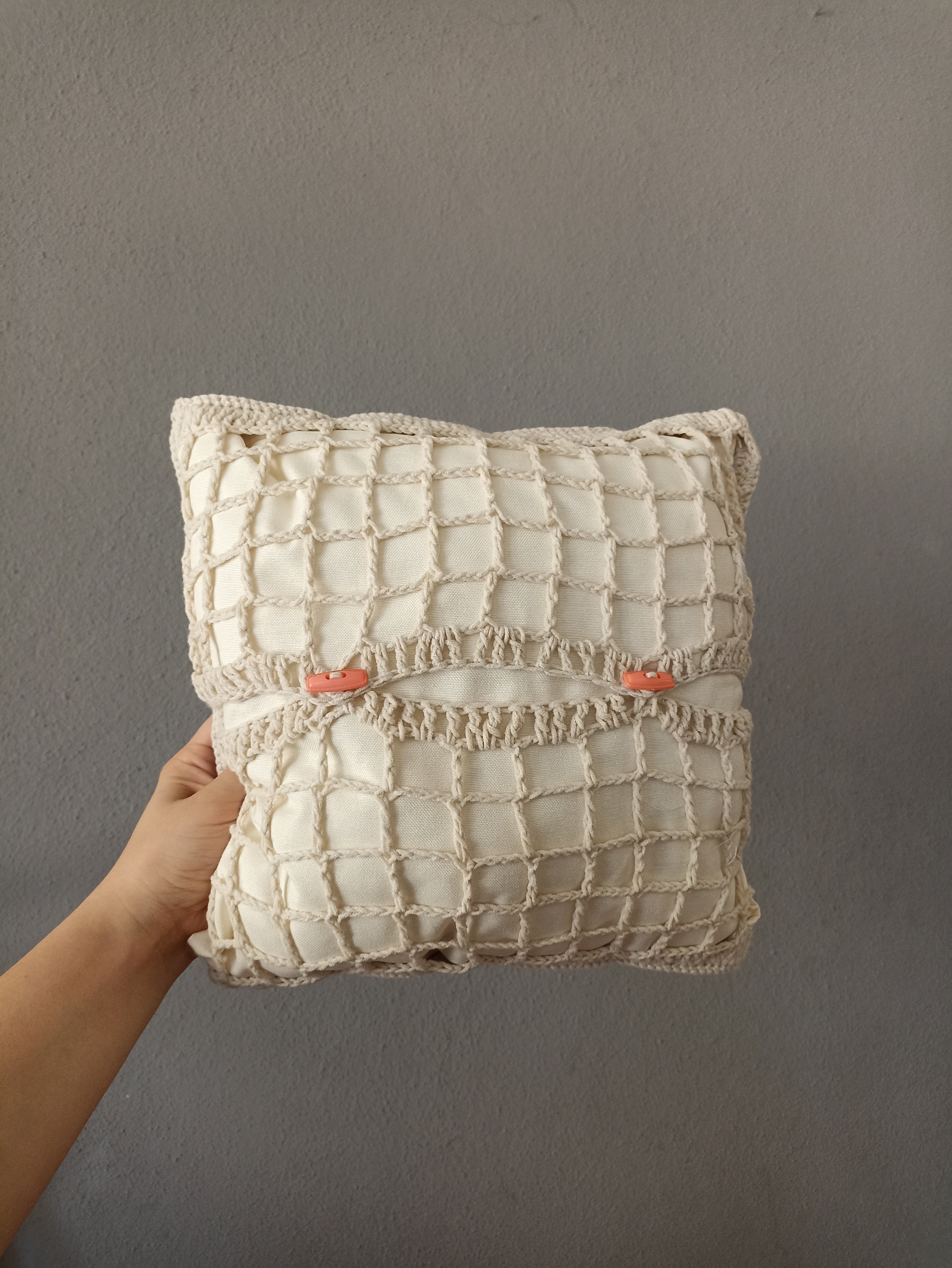 Köpekli Kırlent Kılıfı, Yastık Hediyeli, Köpek Motifli Örgü Kırlent Kılıfı, Köpek Temalı Yastık Kılıfı