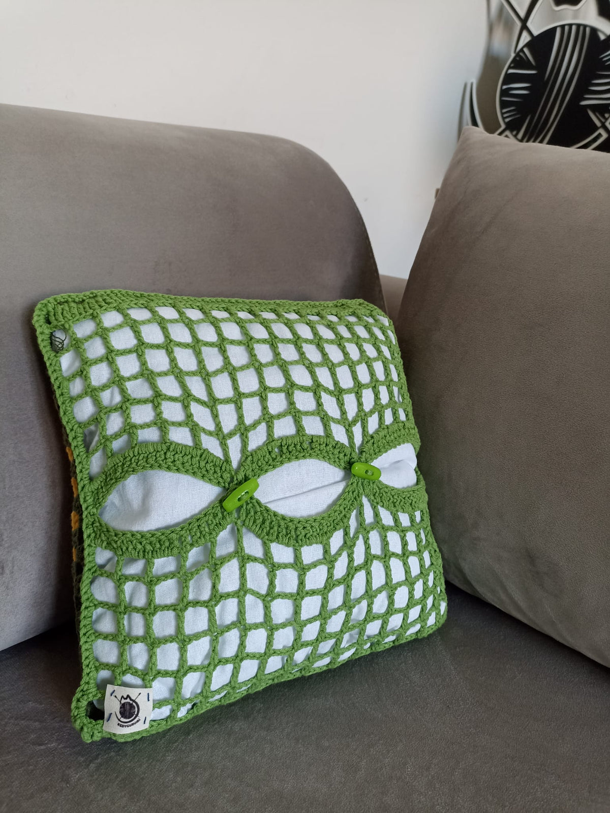 Granny Square Örgü Kırlent Kılıfı - 10 Farklı Model Seçeneği - Tığ İşi Motifli Kırlent Kılıfı - Karışık Renkli El Örgüsü Kırlent Kılıfı
