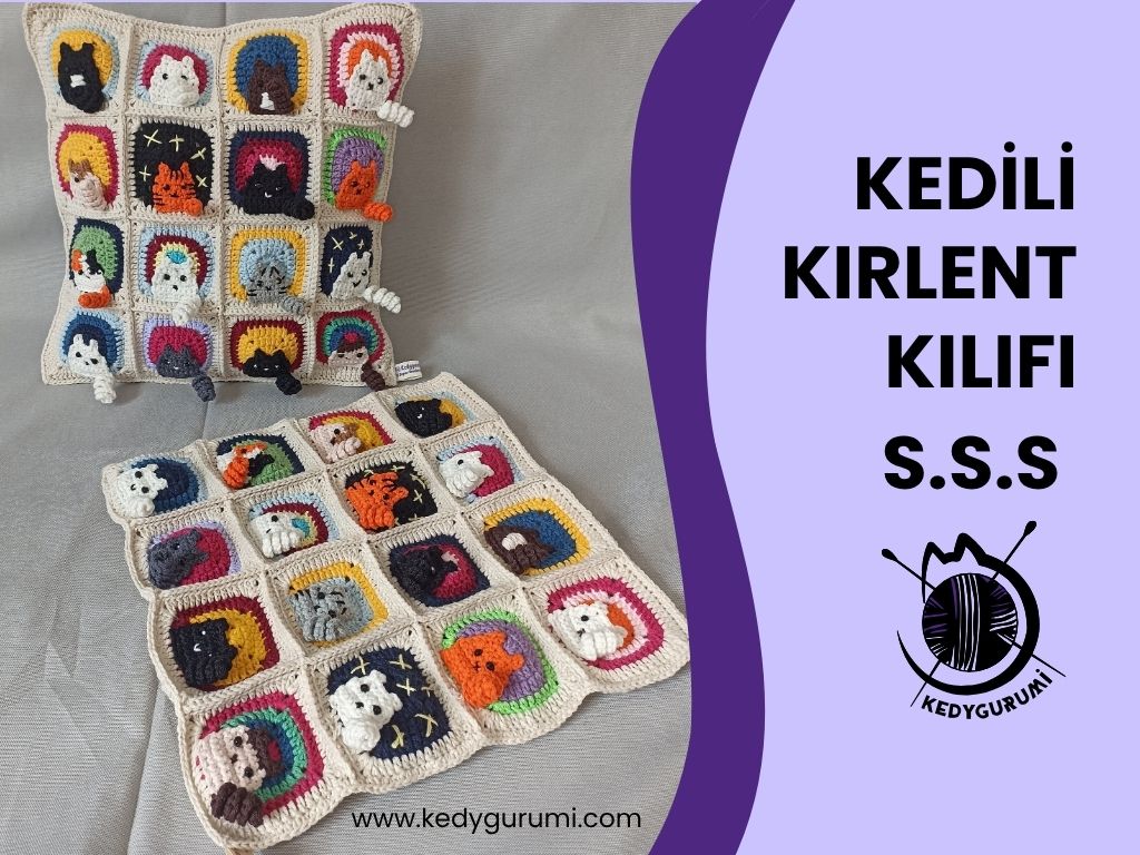 Sık Sorulan Sorular & Kedi Motifli Örgü Kırlent Kılıfı - Kedili Yastık Hakkında Sık Sorulan Sorular