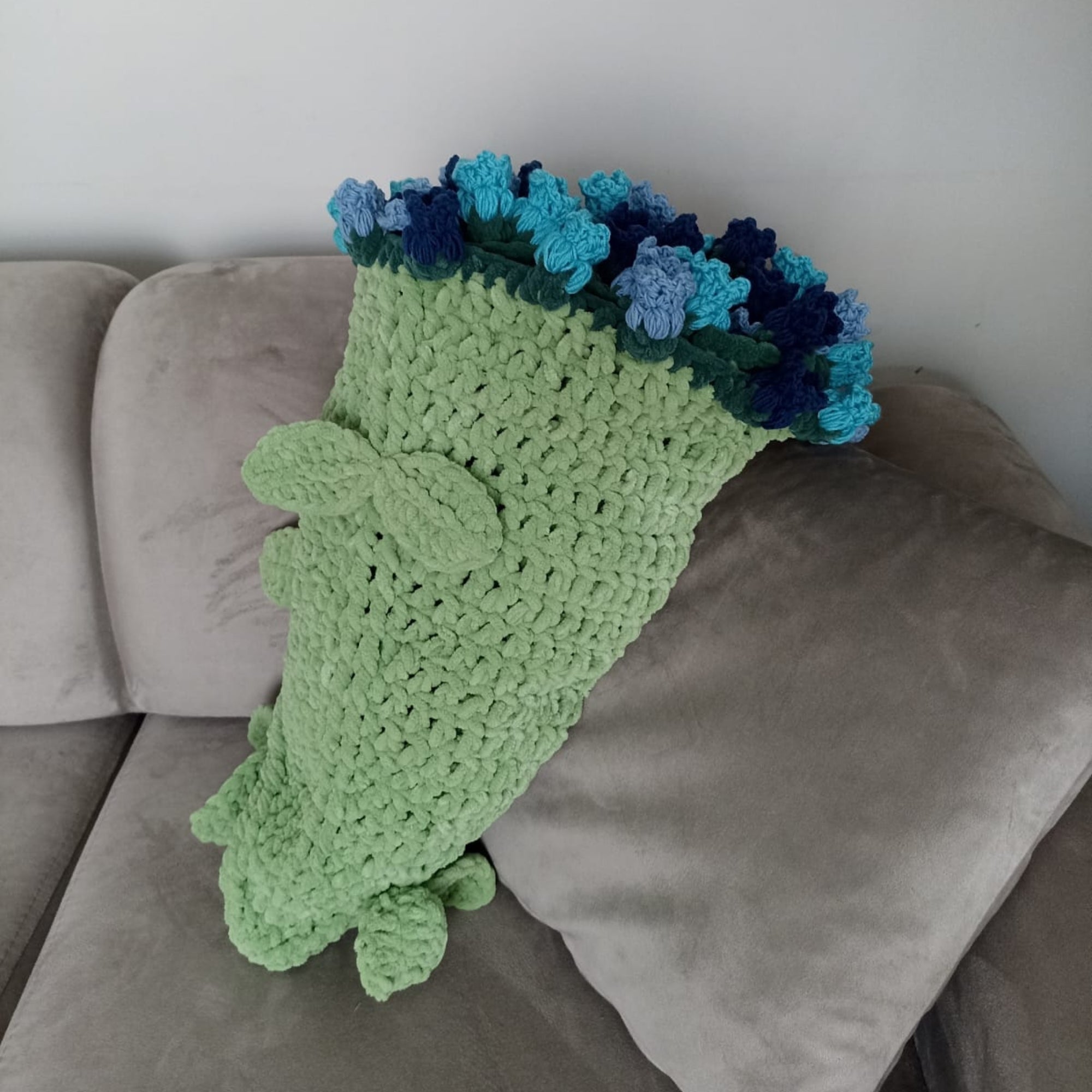 Handmade Crochet Daisy Bouquet Blanket (80 cm - 100 cm - 120 cm)