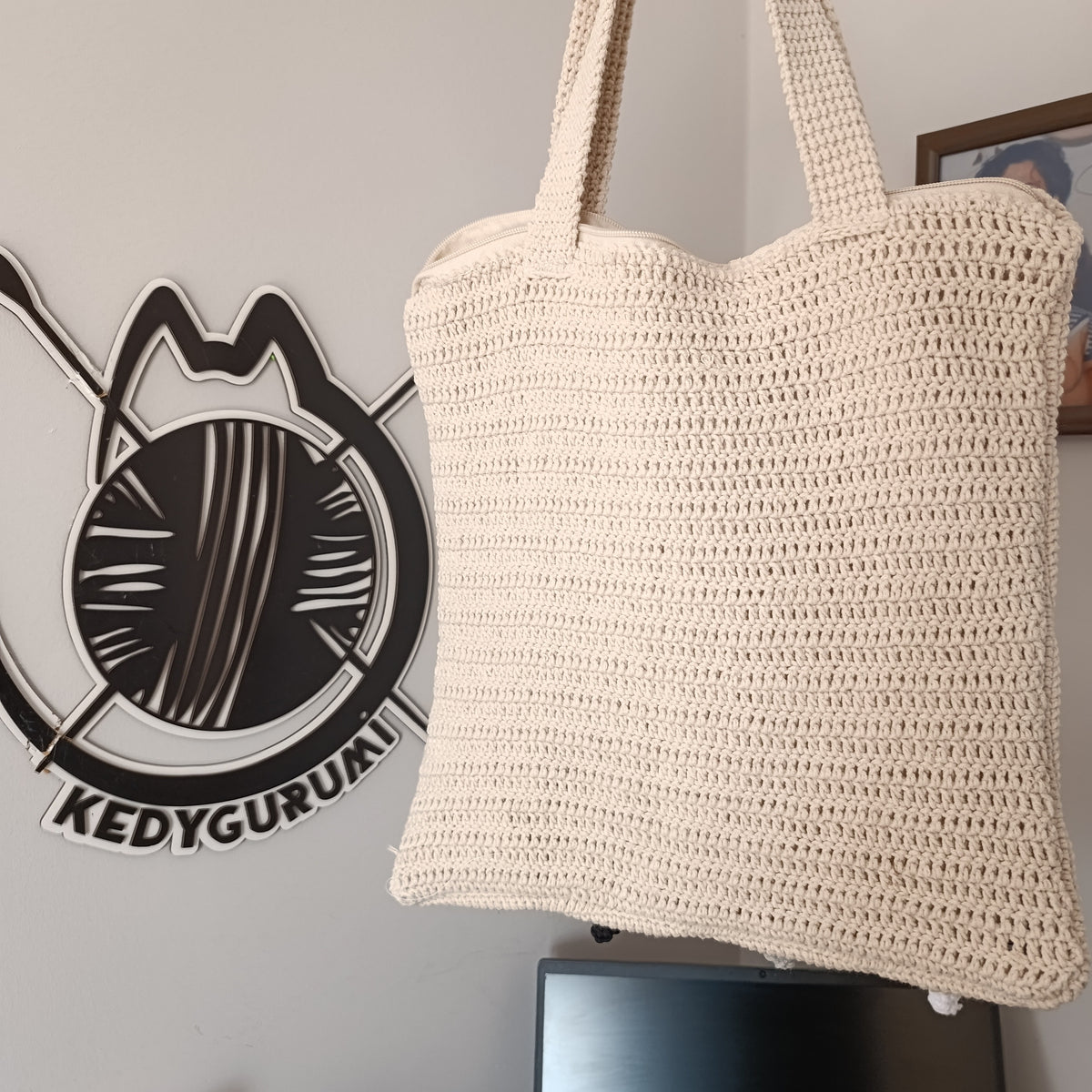Cat Motif Crochet Bag - Mini Wallet Gift