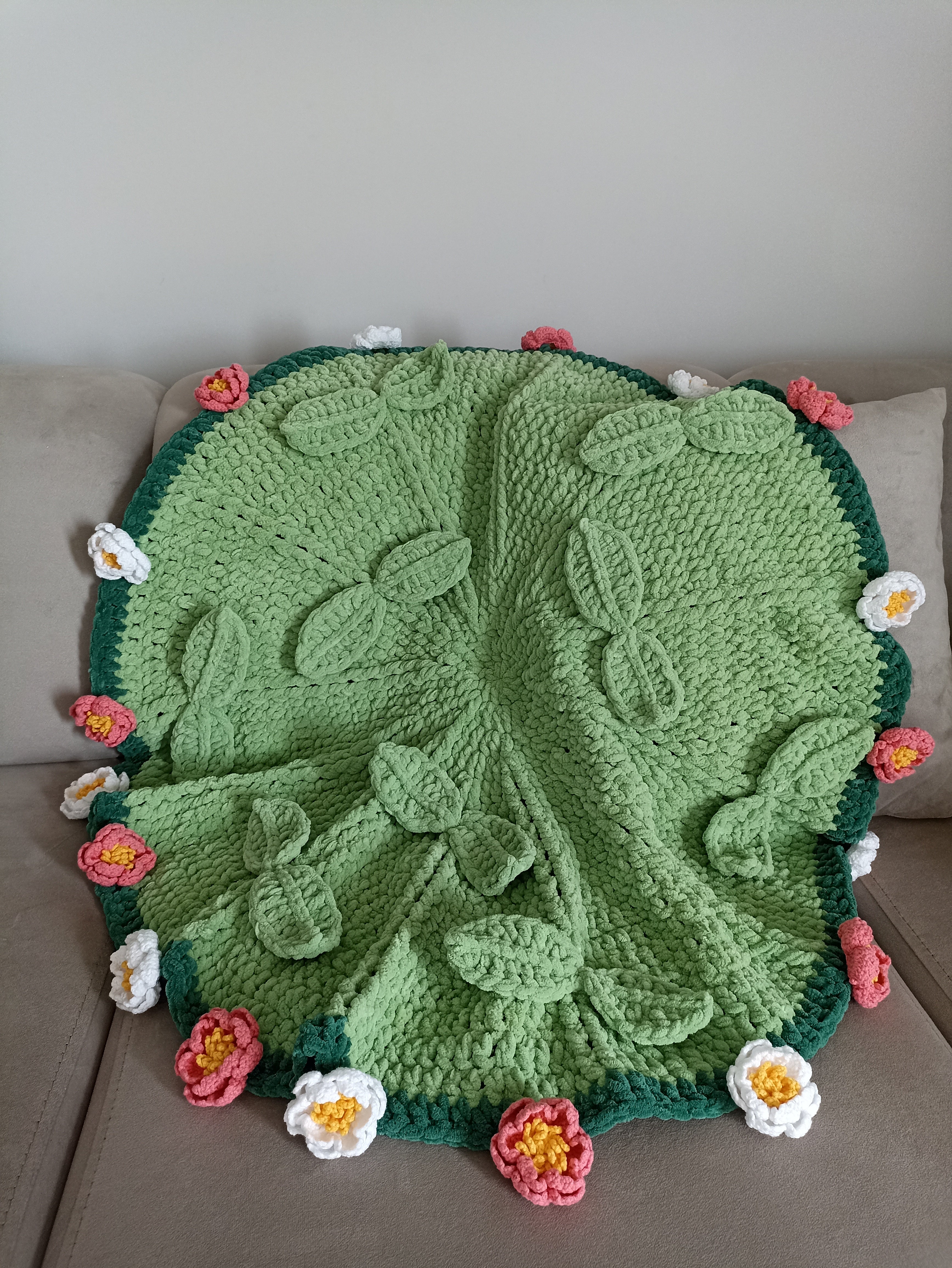 Handmade Crochet Daisy Bouquet Blanket (80 cm - 100 cm - 120 cm)