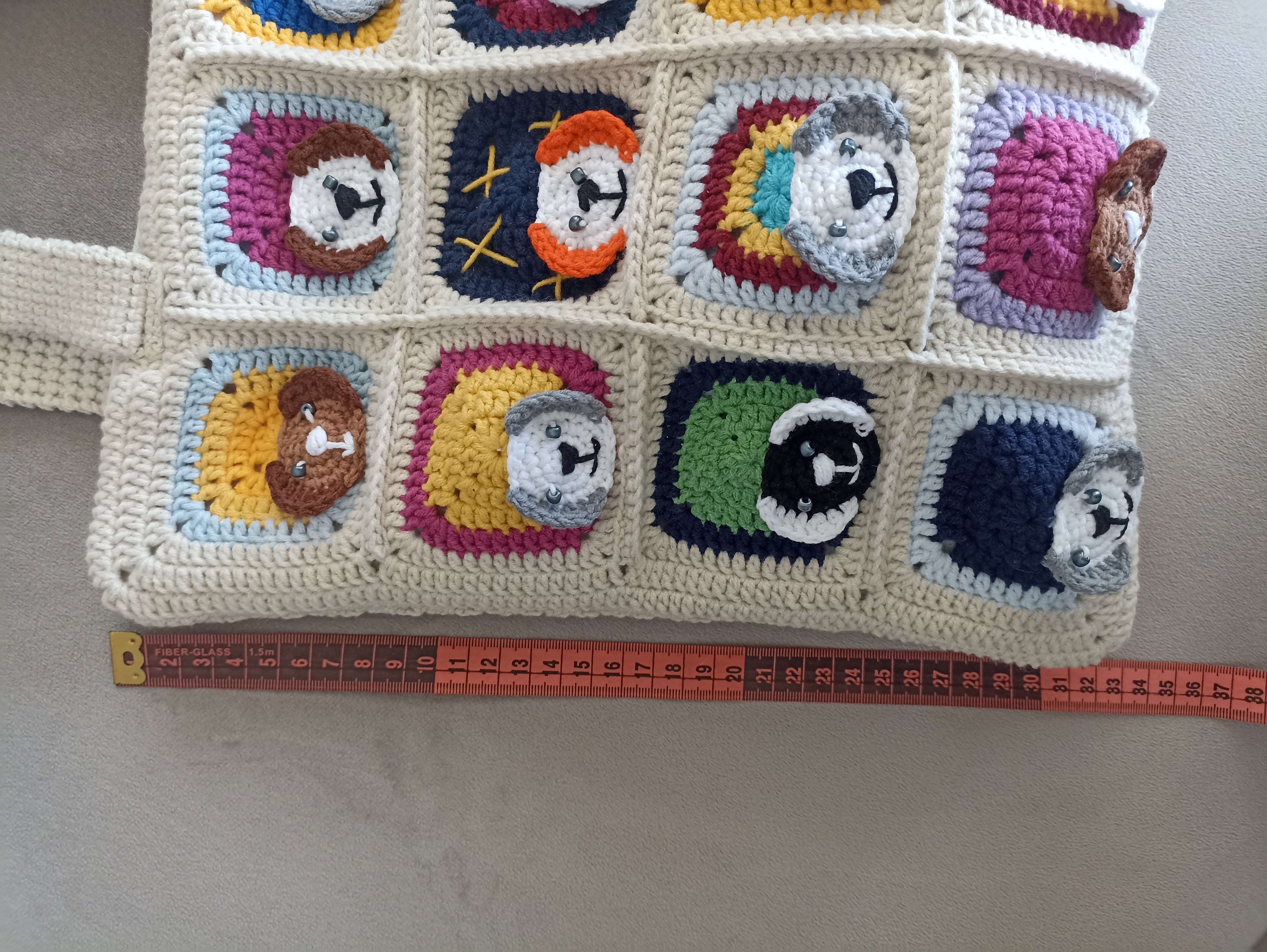 Dog Motif Crochet Bag - Mini Wallet Gift